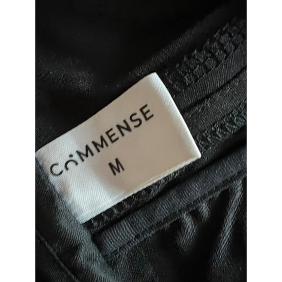 Commense Wide Leg Trousers High Waist Dress Pants Black Career Slit Hem M - Picture 5 of 7